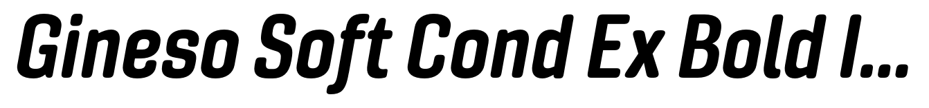 Gineso Soft Cond Ex Bold Italic